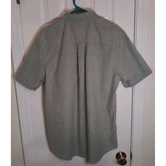 Mens Saddlebred Button Down Medium Shirt Gray Classic Fit - Picture 2 of 5